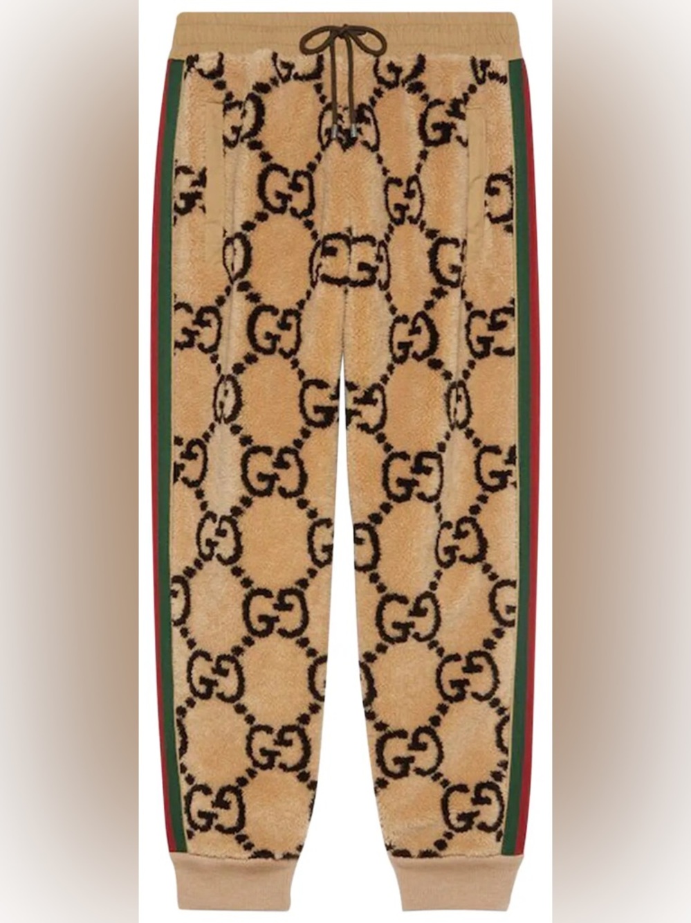 Gucci Neutral GG Jacquard Track Pants, size Medium. Brand new with tags